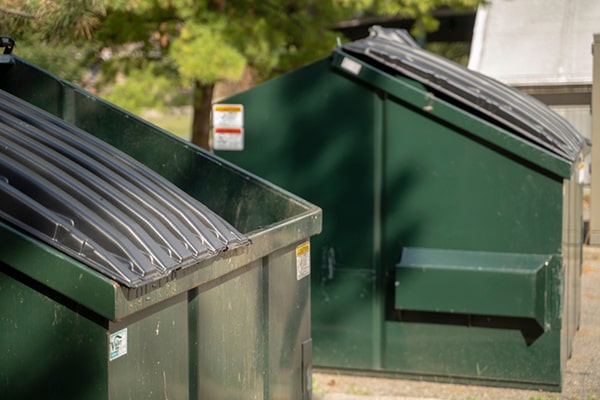 in most cases you will need to obtain a permit from your local government to have a commercial dumpster on your property